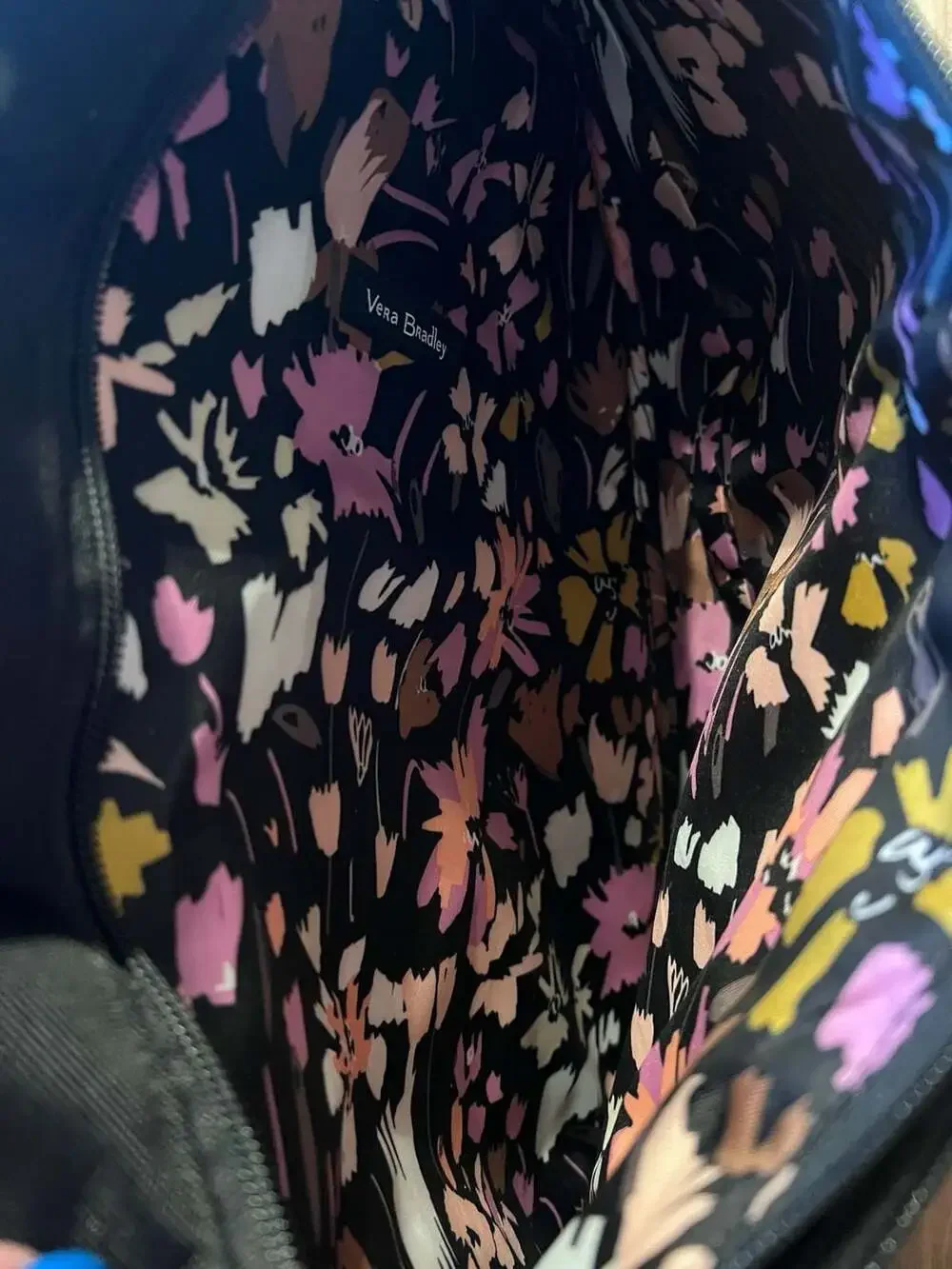 Vera Bradley Sling Backpack Black Reactive